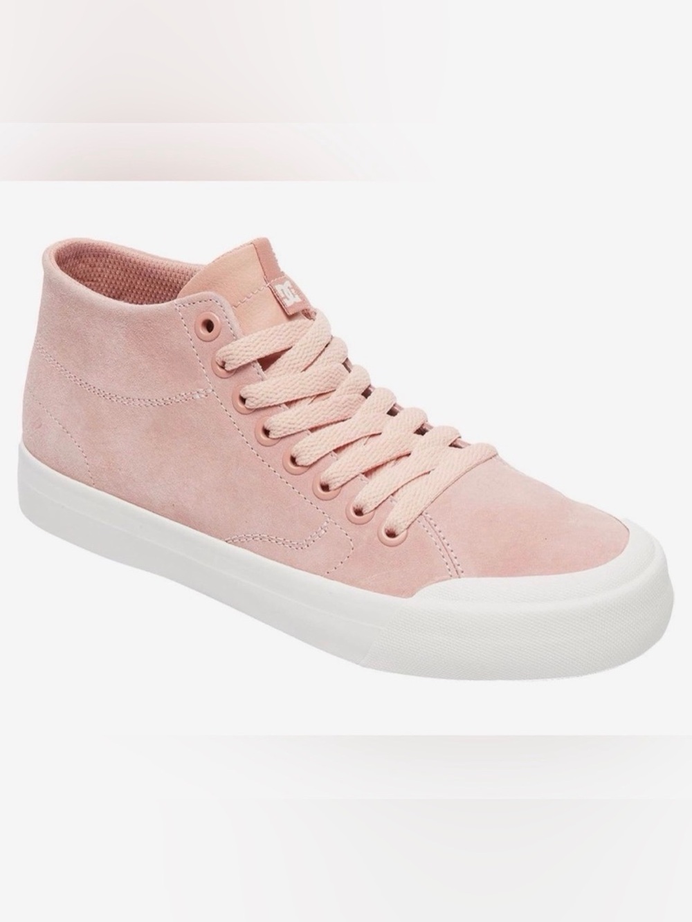 DC Men’s Evan Smith Hi Zero Pink Mid-Top Suede Skateboard Sneaker Size 9